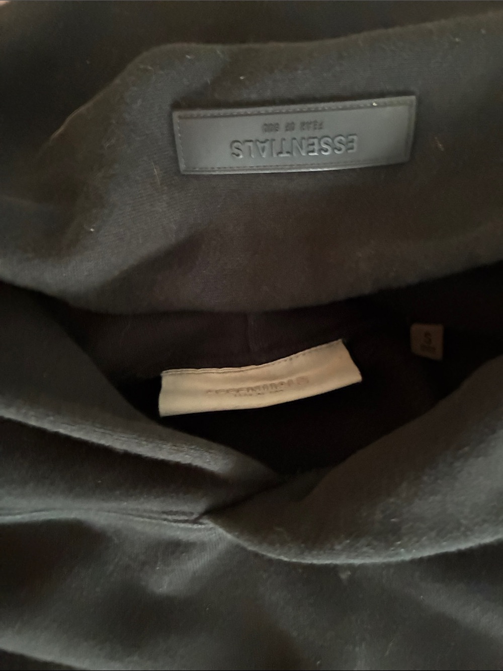Essentials Black Pullover Hoodie - Picture 2 of 4